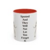 11oz Funny Dalmatian Mug, Red, front view