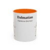 11oz Dalmatian Latin Mug, Orange, front view