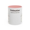 11oz Dalmatian Latin Mug, Pink, front view