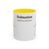 11oz Dalmatian Latin Mug, Yellow, front view