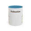 11oz Dalmatian Mug, Light Blue, front view