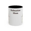 11oz Dalmatian Dog Mom Mug, Black, front view
