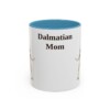 11oz Dalmatian Dog Mom Mug, Light Blue, front view