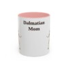 11oz Dalmatian Dog Mom Mug, Pink, front view