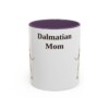 11oz Dalmatian Dog Mom Mug, Purple, front view