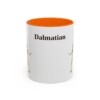 11oz Dalmatian Mug, Orange, front view