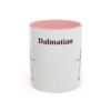 11oz Dalmatian Mug, Pink, front view
