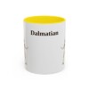 11oz Dalmatian Mug, Yellow, front view