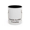 11oz Danish-Swedish Farmdog Mug, Black, front view