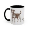 11oz Danish-Swedish Farmdog Mug, Black, left side view