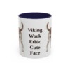 11oz Funny Danish-Swedish Farmdog Mug, Navy, front view