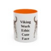 11oz Funny Danish-Swedish Farmdog Mug, Orange, front view