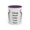 11oz Funny Danish-Swedish Farmdog Mug, Purple, front view