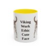 11oz Funny Danish-Swedish Farmdog Mug, Yellow, front view