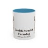 11oz-danish-swedish-farmdog-mug-latin-light-blue 11oz Danish-Swedish Farmdog Latin Mug, Light Blue, front view