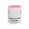 11oz-danish-swedish-farmdog-mug-latin-pink 11oz Danish-Swedish Farmdog Latin Mug, Pink, front view