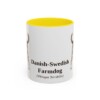 11oz-danish-swedish-farmdog-mug-latin-yellow 11oz Danish-Swedish Farmdog Latin Mug, Yellow, front view