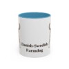 11oz Danish-Swedish Farmdog Mug, Light Blue, front view