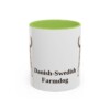 11oz Danish-Swedish Farmdog Mug, Light Green, front view