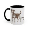 11oz Danish-Swedish Farmdog Dog Mom Mug, Black, left side view