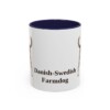 11oz Danish-Swedish Farmdog Mug, Navy, front view