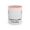 11oz Danish-Swedish Farmdog Mug, Pink, front view