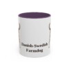 11oz Danish-Swedish Farmdog Mug, Purple, front view