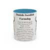 11oz Danish-Swedish Farmdog Mug, Light Blue, front view