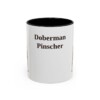 11oz Doberman Pinscher Mug, Black, front view