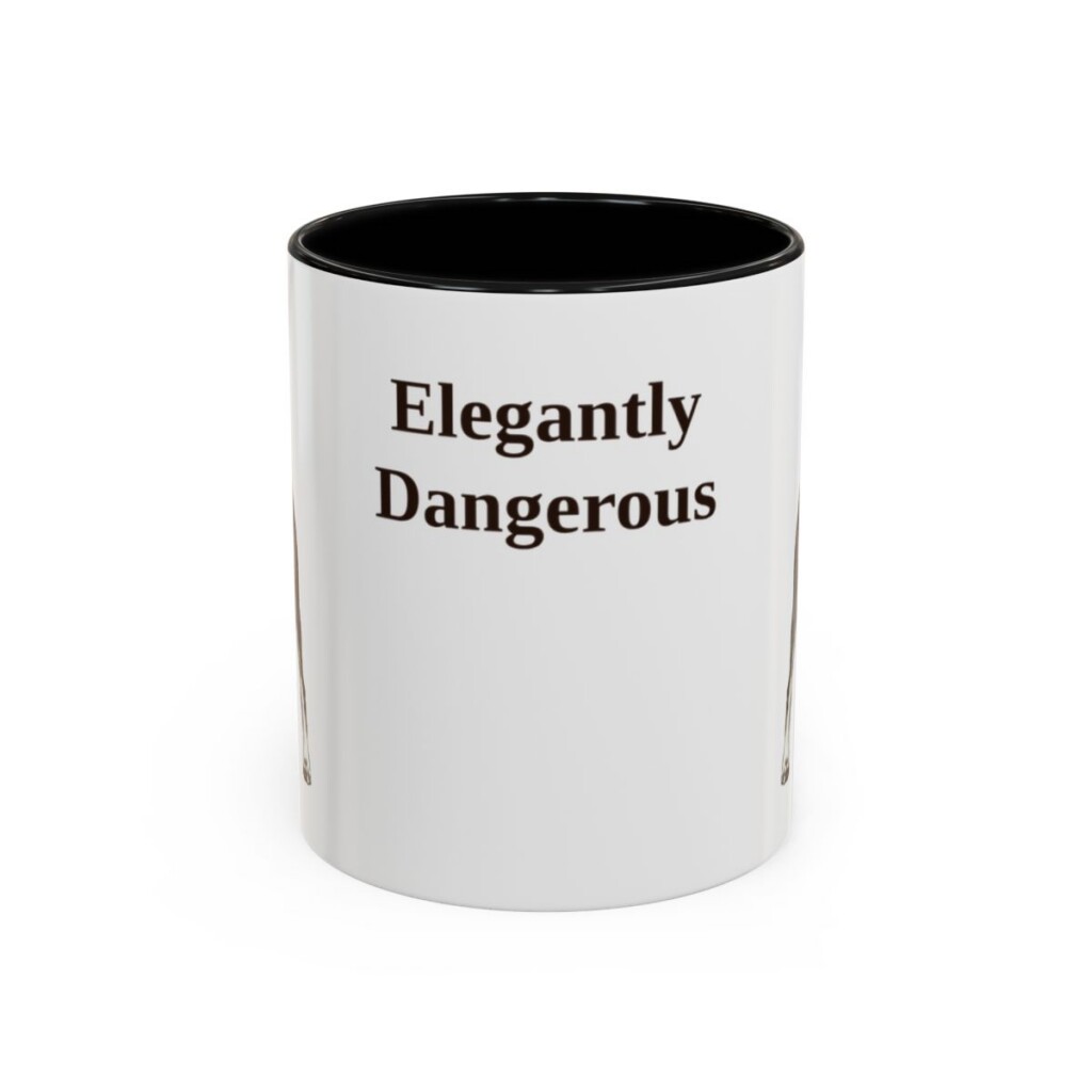 11oz-doberman-pinscher-mug-humor-black-front 11oz Funny Doberman Pinscher Mug, Black, front view