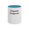 11oz-doberman-pinscher-mug-humor-light-blue 11oz Funny Doberman Pinscher Mug, Light Blue, front view