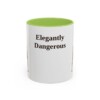 11oz-doberman-pinscher-mug-humor-light-green 11oz Funny Doberman Pinscher Mug, Light Green, front view