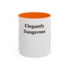 11oz-doberman-pinscher-mug-humor-orange 11oz Funny Doberman Pinscher Mug, Orange, front view