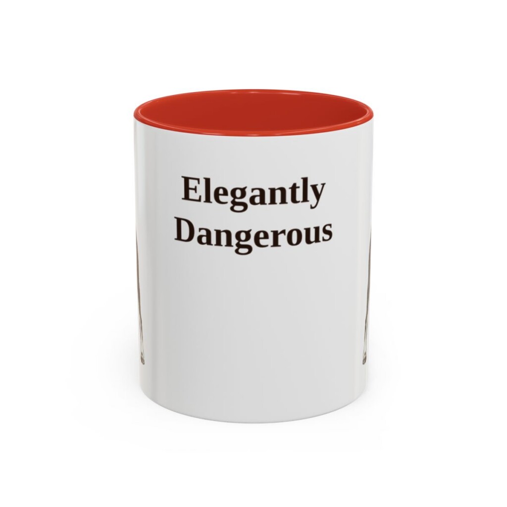 11oz-doberman-pinscher-mug-humor-red 11oz Funny Doberman Pinscher Mug, Red, front view