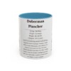 11oz-doberman-pinscher-mug-writeup-light-blue 11oz Doberman Pinscher Mug, Light Blue, front view