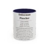 11oz-doberman-pinscher-mug-writeup-navy 11oz Doberman Pinscher Mug, Navy, front view