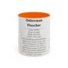 11oz-doberman-pinscher-mug-writeup-orange 11oz Doberman Pinscher Mug, Orange, front view