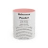 11oz-doberman-pinscher-mug-writeup-pink 11oz Doberman Pinscher Mug, Pink, front view