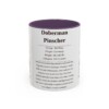 11oz-doberman-pinscher-mug-writeup-purple 11oz Doberman Pinscher Mug, Purple, front view