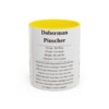 11oz-doberman-pinscher-mug-writeup-yellow 11oz Doberman Pinscher Mug, Yellow, front view