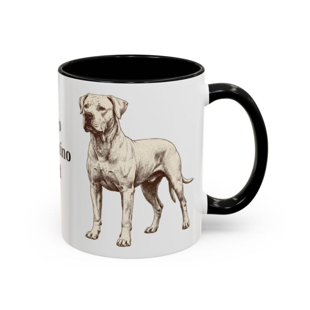 11oz-dogo-argentino-mug-dad-black-right 11oz Dogo Argentino Dog Dad Mug, Black, right side view