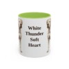 11oz-dogo-argentino-mug-humor-light-green 11oz Funny Dogo Argentino Mug, Light Green, front view