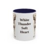 11oz-dogo-argentino-mug-humor-navy 11oz Funny Dogo Argentino Mug, Navy, front view