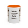 11oz-dogo-argentino-mug-humor-orange 11oz Funny Dogo Argentino Mug, Orange, front view