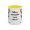 11oz-dogo-argentino-mug-humor-yellow 11oz Funny Dogo Argentino Mug, Yellow, front view