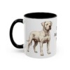 11oz Dogo Argentino Dog Mom Mug, Black, left side view