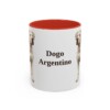 11oz Dogo Argentino Mug, Red, front view