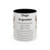 11oz-dogo-argentino-mug-writeup-black-front 11oz Dogo Argentino Mug, Black, front view