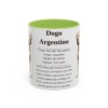 11oz-dogo-argentino-mug-writeup-light-green 11oz Dogo Argentino Mug, Light Green, front view