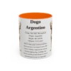 11oz-dogo-argentino-mug-writeup-orange 11oz Dogo Argentino Mug, Orange, front view